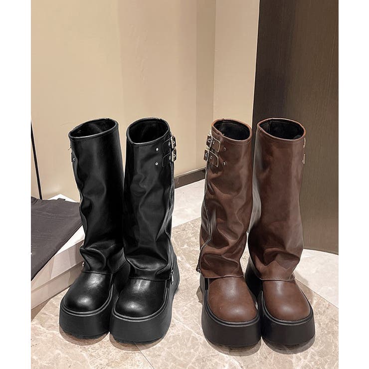 Rady 美品 チェーンロングブーツ Lサイズ ブラック Rady - rady チェーンロングブーツ ブラック Lサイズ 大人気 即