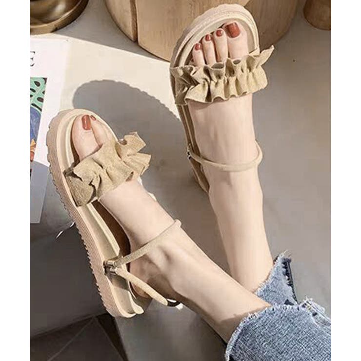 2WAY厚底サンダル フリルサンダル美脚 | SUNSHINE CLOSET | 詳細画像10 