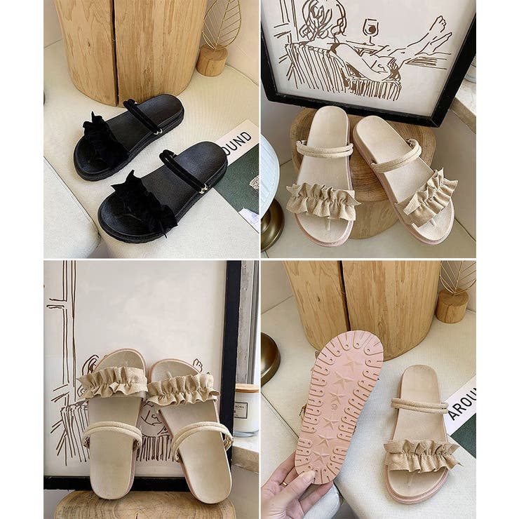 2WAY厚底サンダル フリルサンダル美脚 | SUNSHINE CLOSET | 詳細画像20 