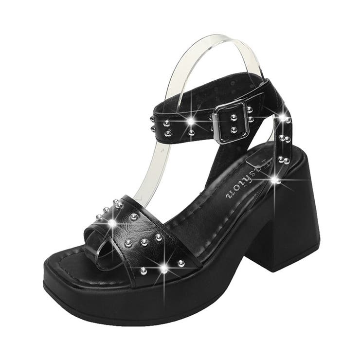 スタッズ 厚底サンダル チャンキーヒール | SUNSHINE CLOSET | 詳細画像22 