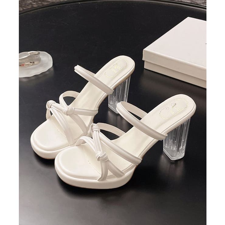 クロスストラップサンダルクリアヒール夏靴 | SUNSHINE CLOSET | 詳細画像15 