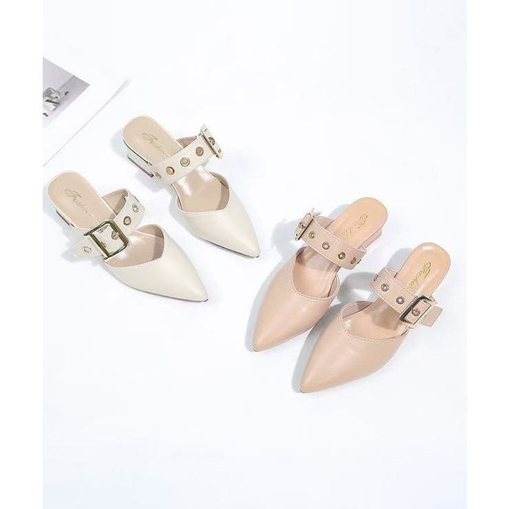 歩きやすい バックルベルト付き ミュールサンダル痛くない | SUNSHINE CLOSET | 詳細画像19 