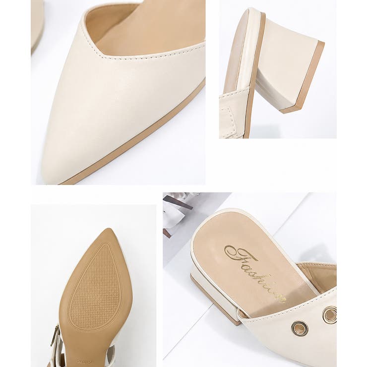 歩きやすい バックルベルト付き ミュールサンダル痛くない | SUNSHINE CLOSET | 詳細画像23 