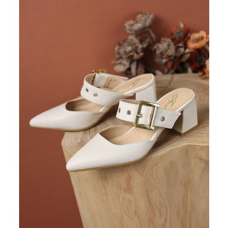 歩きやすい バックルベルト付き ミュールサンダル痛くない | SUNSHINE CLOSET | 詳細画像24 