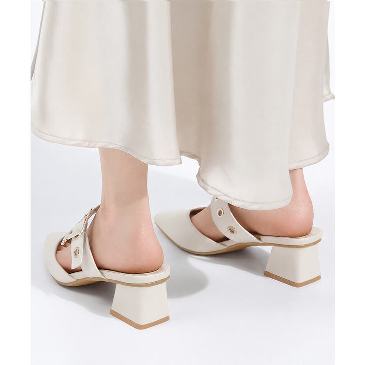 歩きやすい バックルベルト付き ミュールサンダル痛くない | SUNSHINE CLOSET | 詳細画像4 