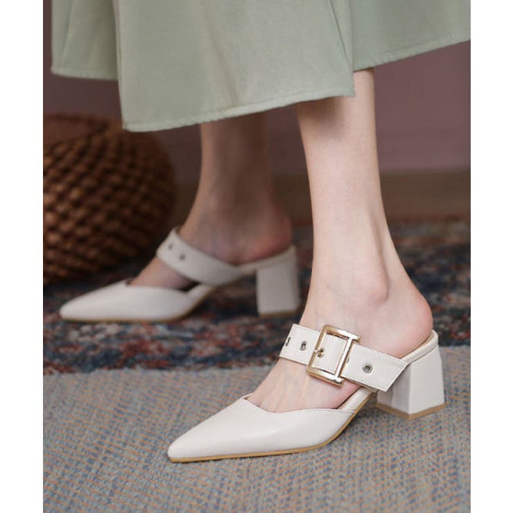 歩きやすい バックルベルト付き ミュールサンダル痛くない | SUNSHINE CLOSET | 詳細画像9 