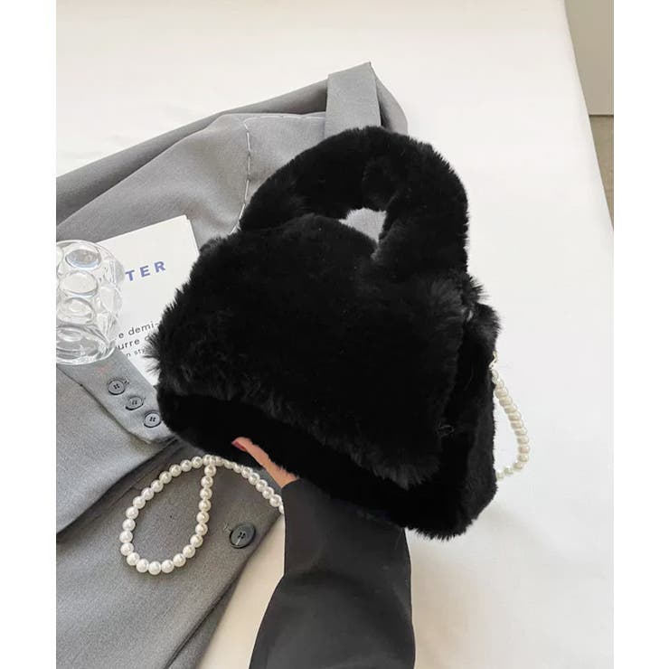 ファーショルダーバッグ パールチェーン鞄 | SUNSHINE CLOSET | 詳細画像20 