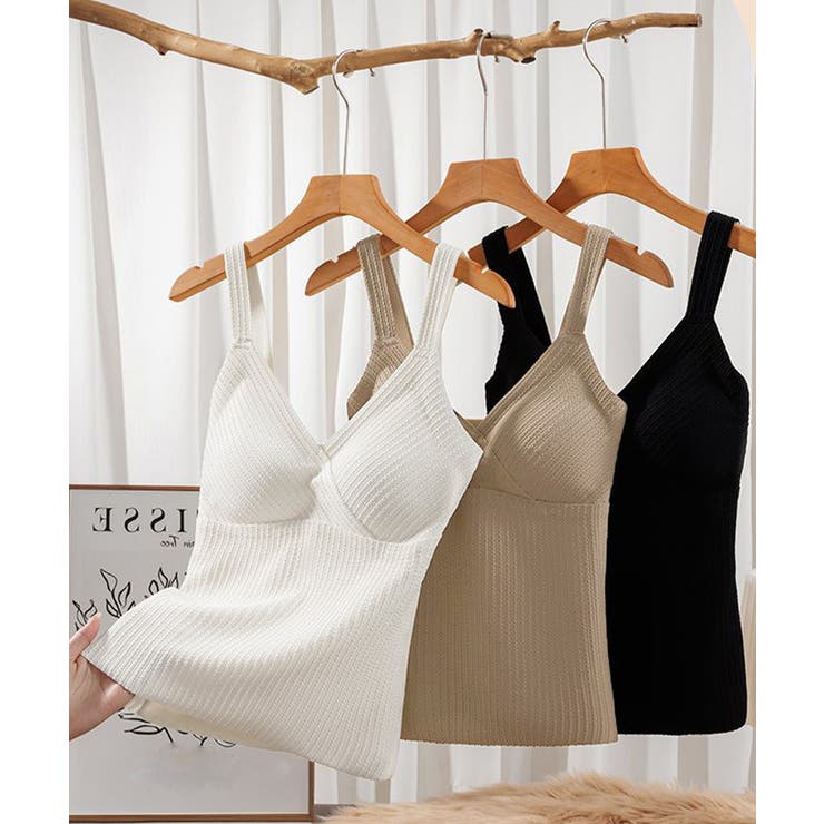 裏起毛キャミソールカップ付きタンクトップ | SUNSHINE CLOSET | 詳細画像13 