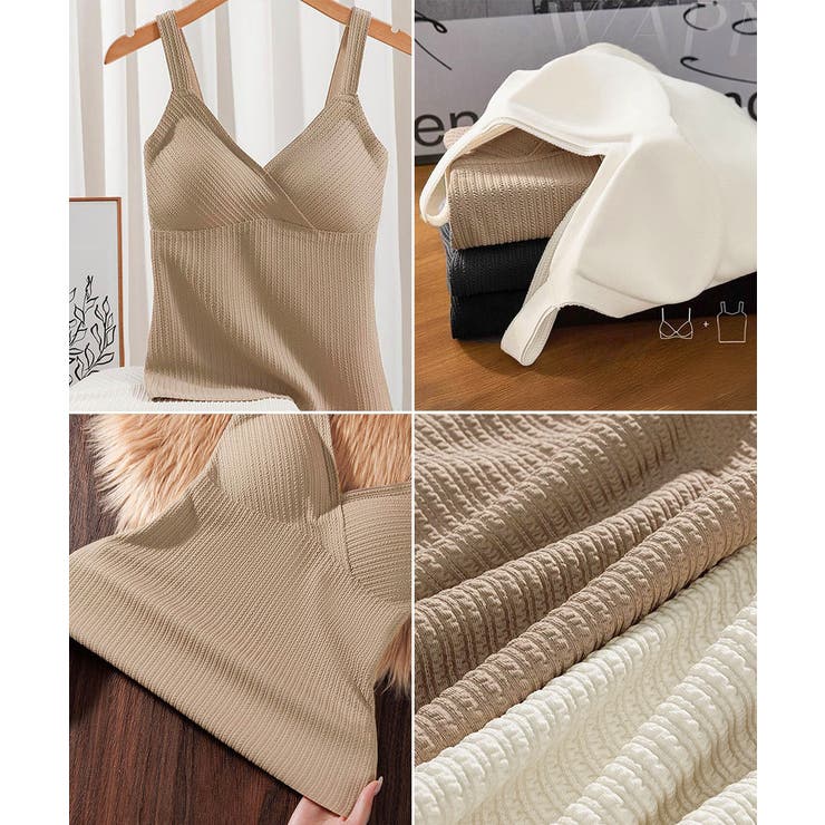 裏起毛キャミソールカップ付きタンクトップ | SUNSHINE CLOSET | 詳細画像19 