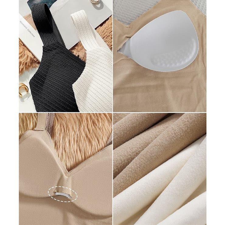 裏起毛キャミソールカップ付きタンクトップ | SUNSHINE CLOSET | 詳細画像20 