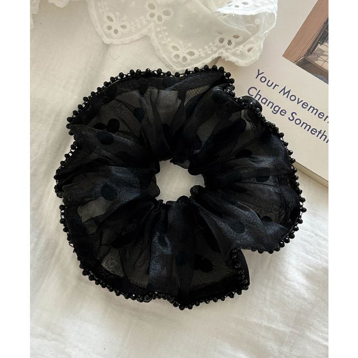 軽やかオーガンジーシュシュ フェミニンフリルまとめ髪 大人ガーリーヘアゴム韓国風… | SUNSHINE CLOSET | 詳細画像15 