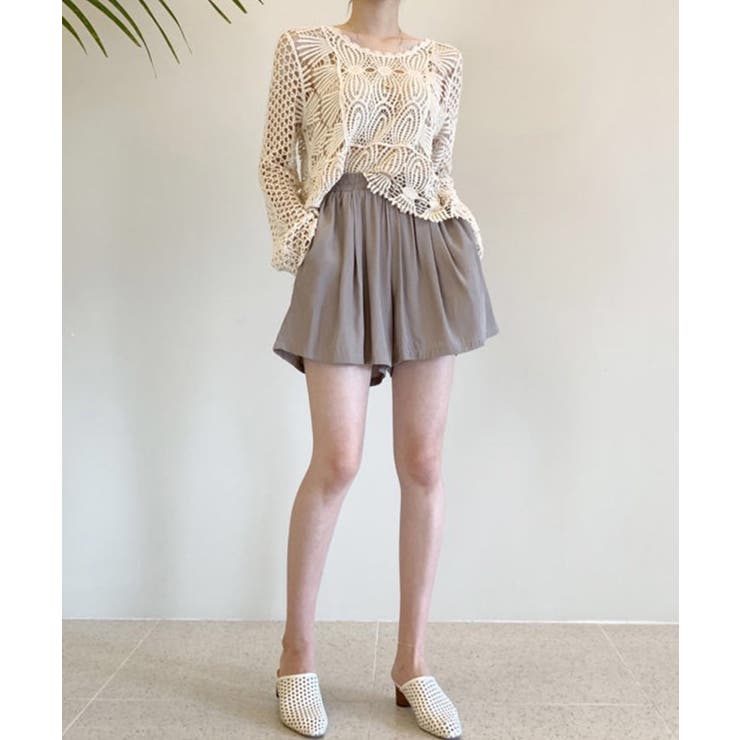 かぎ編みサマーニット 透かし編みトップス | SUNSHINE CLOSET | 詳細画像5 