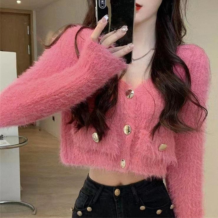 フェザーヤーンカーディガン ニットカーデ | SUNSHINE CLOSET | 詳細画像10 