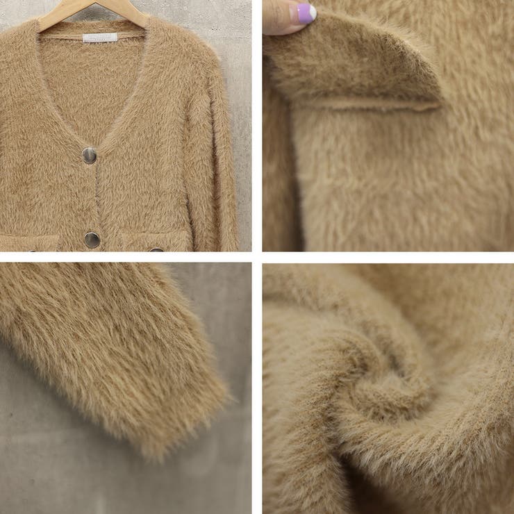 フェザーヤーンカーディガン ニットカーデ | SUNSHINE CLOSET | 詳細画像4 