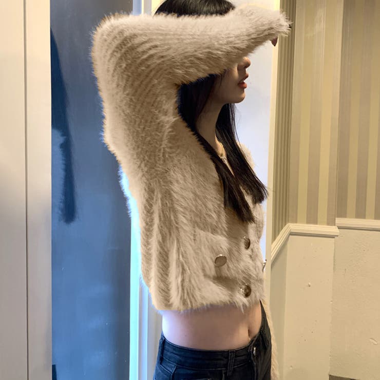 フェザーヤーンカーディガン ニットカーデ | SUNSHINE CLOSET | 詳細画像9 