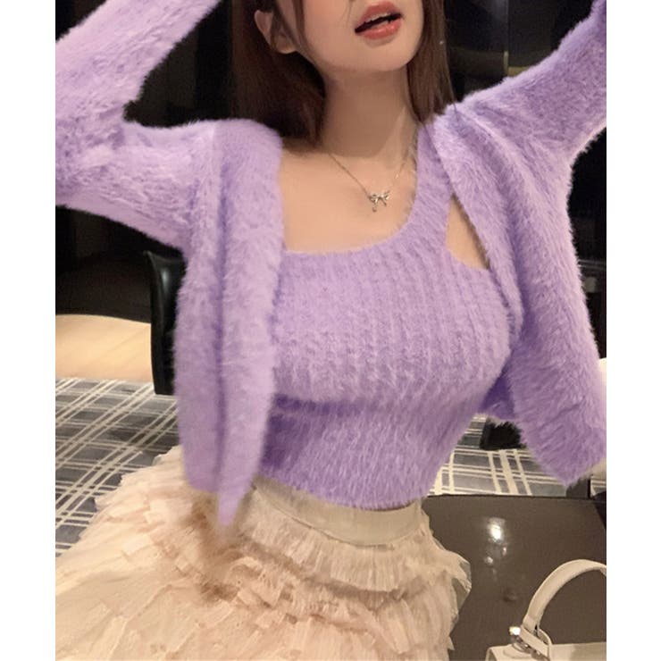 モヘアアンサンブルニット レディース韓国 | SUNSHINE CLOSET | 詳細画像7 