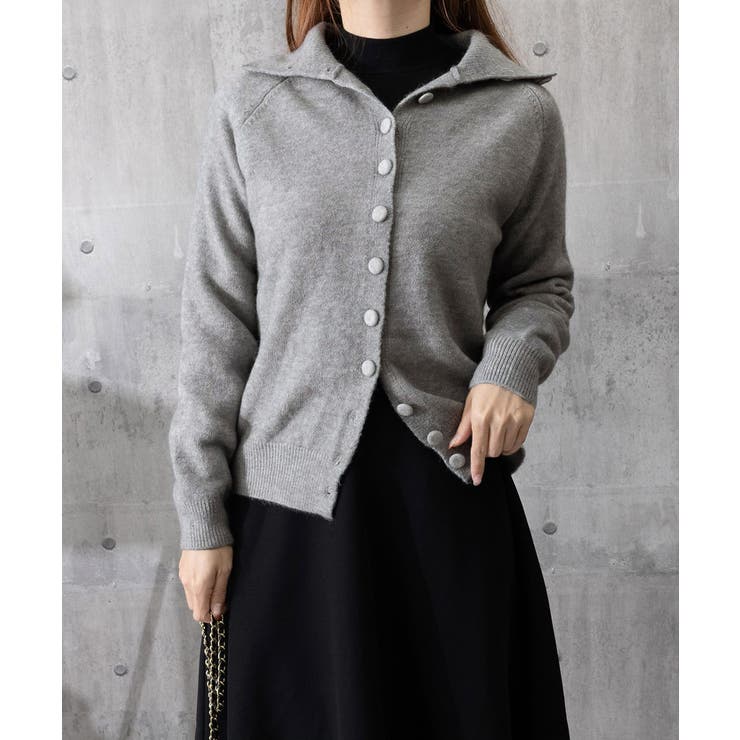 くるみボタンハイネックニットカーディガン | SUNSHINE CLOSET | 詳細画像18 