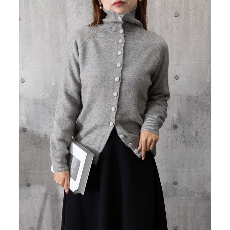 くるみボタンハイネックニットカーディガン | SUNSHINE CLOSET | 詳細画像19 