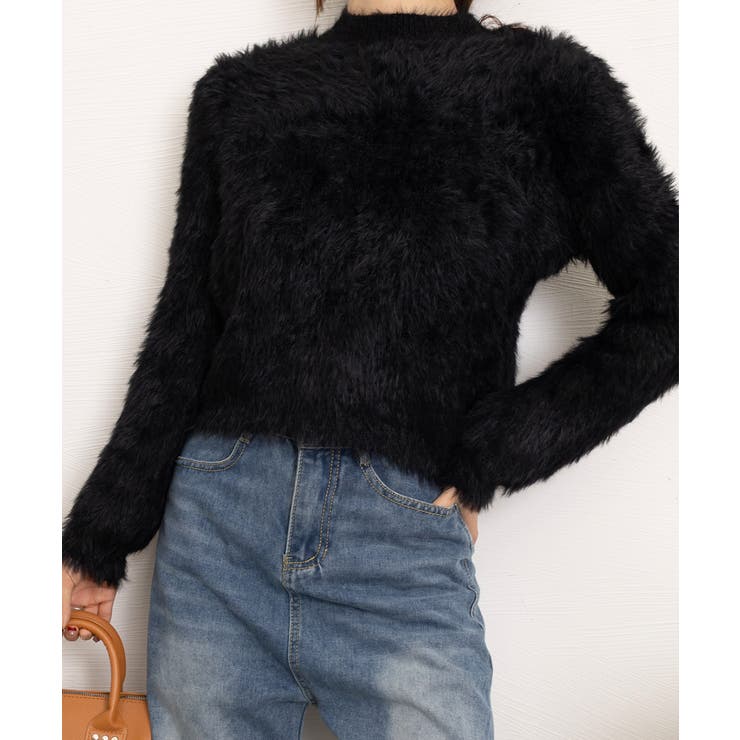 ショート丈 シャギーニットトップス韓国風 | SUNSHINE CLOSET | 詳細画像20 