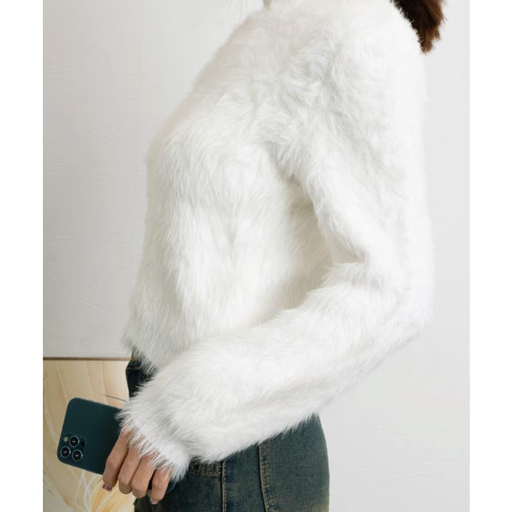 ショート丈 シャギーニットトップス韓国風 | SUNSHINE CLOSET | 詳細画像24 