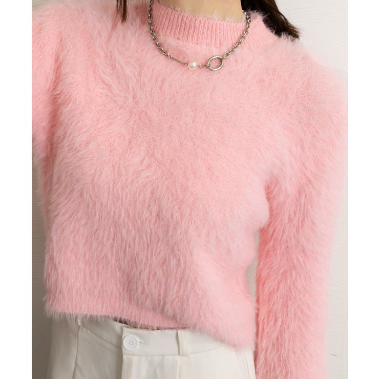 ショート丈 シャギーニットトップス韓国風 | SUNSHINE CLOSET | 詳細画像25 