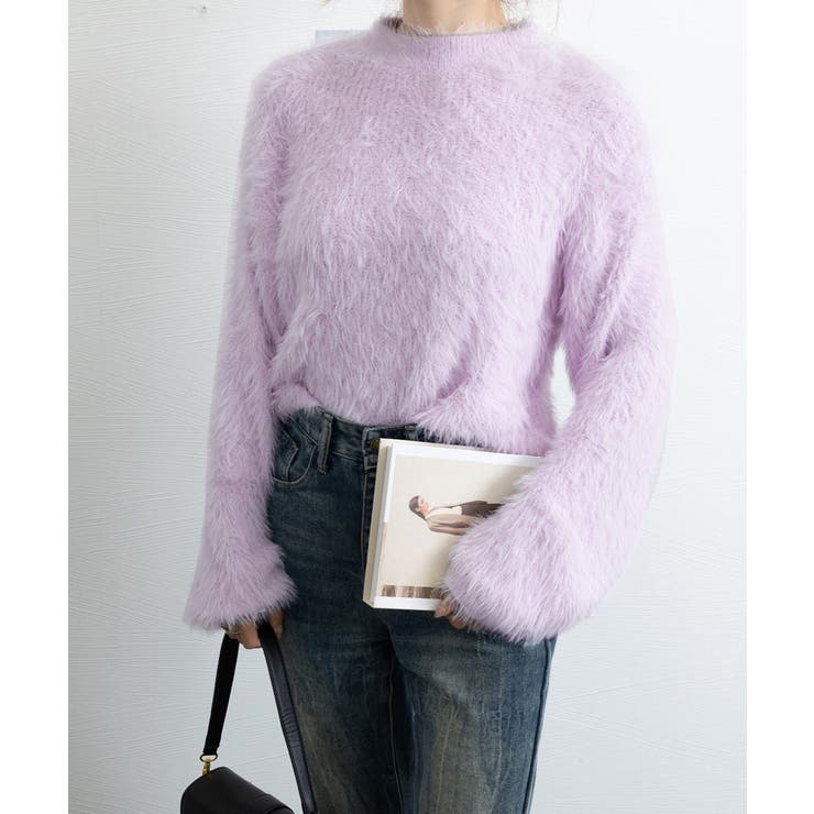 ショート丈 シャギーニットトップス韓国風 | SUNSHINE CLOSET | 詳細画像27 