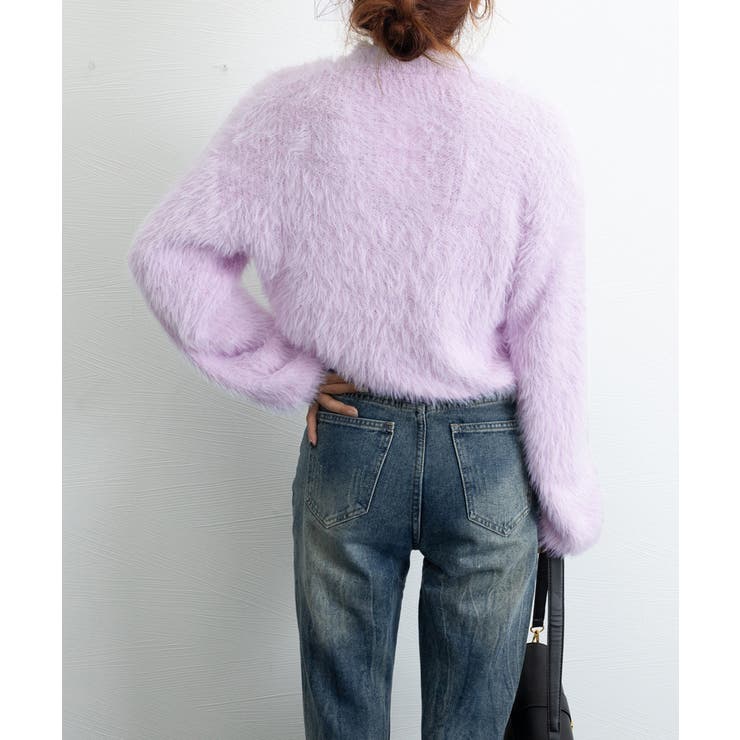 ショート丈 シャギーニットトップス韓国風 | SUNSHINE CLOSET | 詳細画像29 