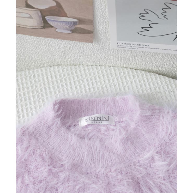 ショート丈 シャギーニットトップス韓国風 | SUNSHINE CLOSET | 詳細画像32 