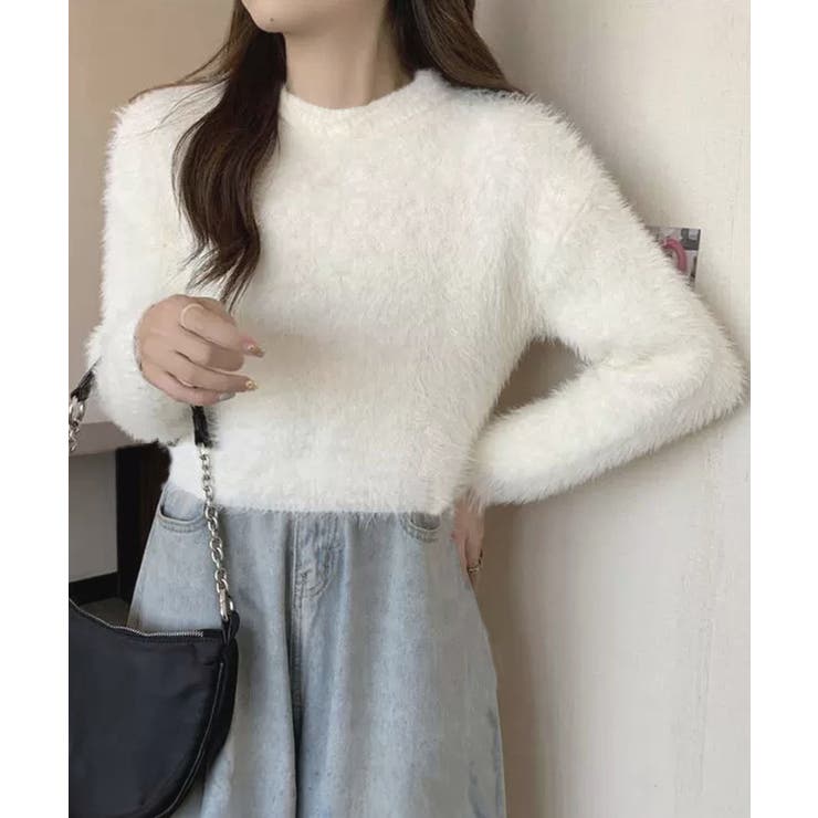 ショート丈シャギーニットレディース韓国風 | SUNSHINE CLOSET | 詳細画像11 