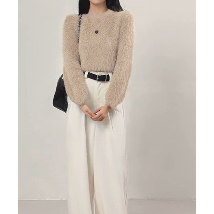 ショート丈シャギーニットレディース韓国風 | SUNSHINE CLOSET | 詳細画像17 