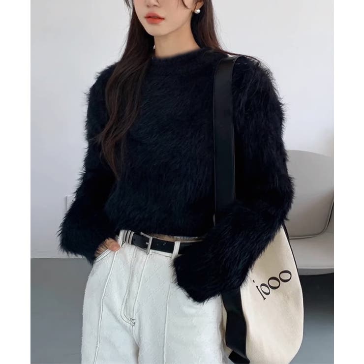 ショート丈シャギーニットレディース韓国風 | SUNSHINE CLOSET | 詳細画像2 