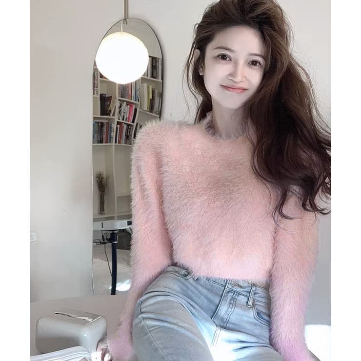 ショート丈シャギーニットレディース韓国風 | SUNSHINE CLOSET | 詳細画像22 