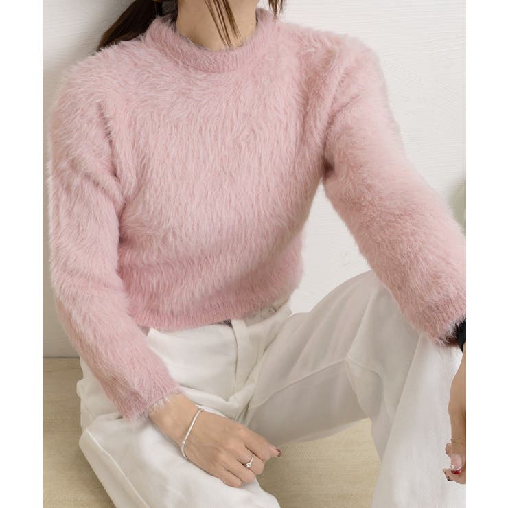 ショート丈シャギーニットレディース韓国風 | SUNSHINE CLOSET | 詳細画像23 