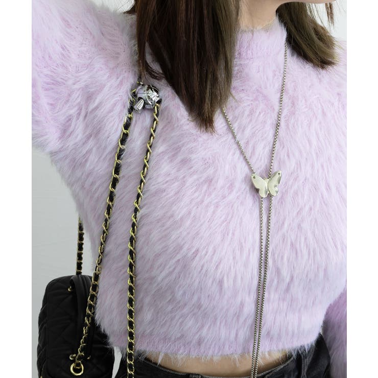 ショート丈シャギーニットレディース韓国風 | SUNSHINE CLOSET | 詳細画像28 