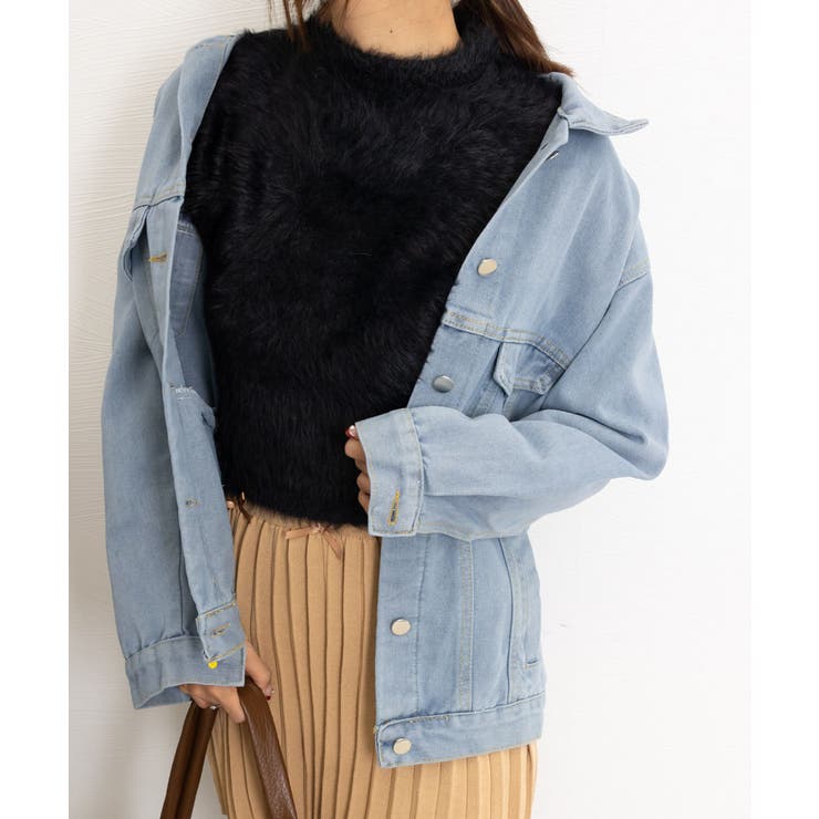 ショート丈シャギーニットレディース韓国風 | SUNSHINE CLOSET | 詳細画像7 