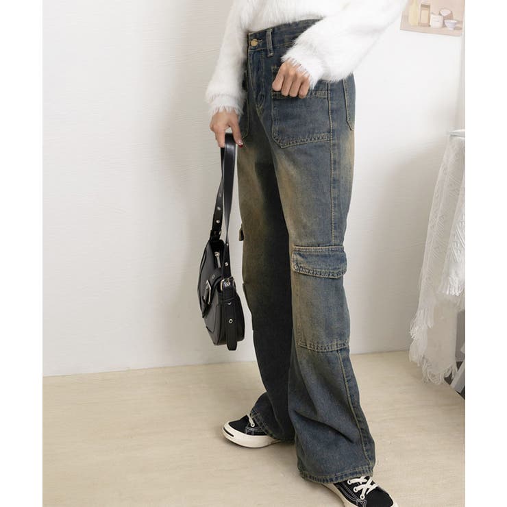 ウォッシュデニムカーゴパンツ レディース | SUNSHINE CLOSET | 詳細画像17 