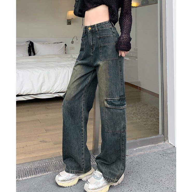ウォッシュデニムカーゴパンツ レディース | SUNSHINE CLOSET | 詳細画像6 