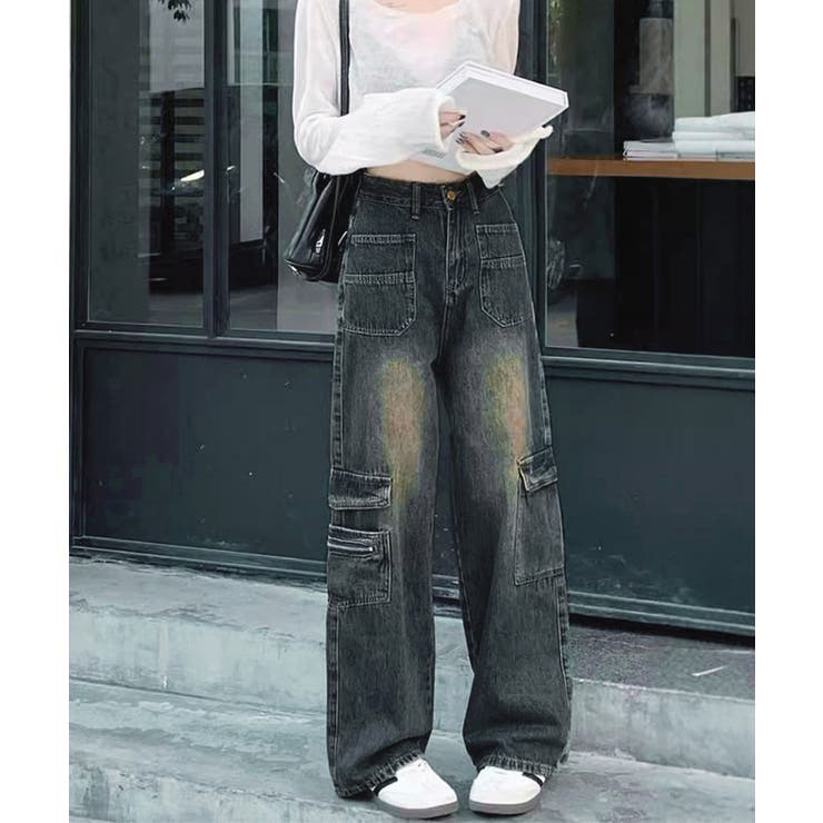 ウォッシュデニムカーゴパンツ レディース | SUNSHINE CLOSET | 詳細画像8 