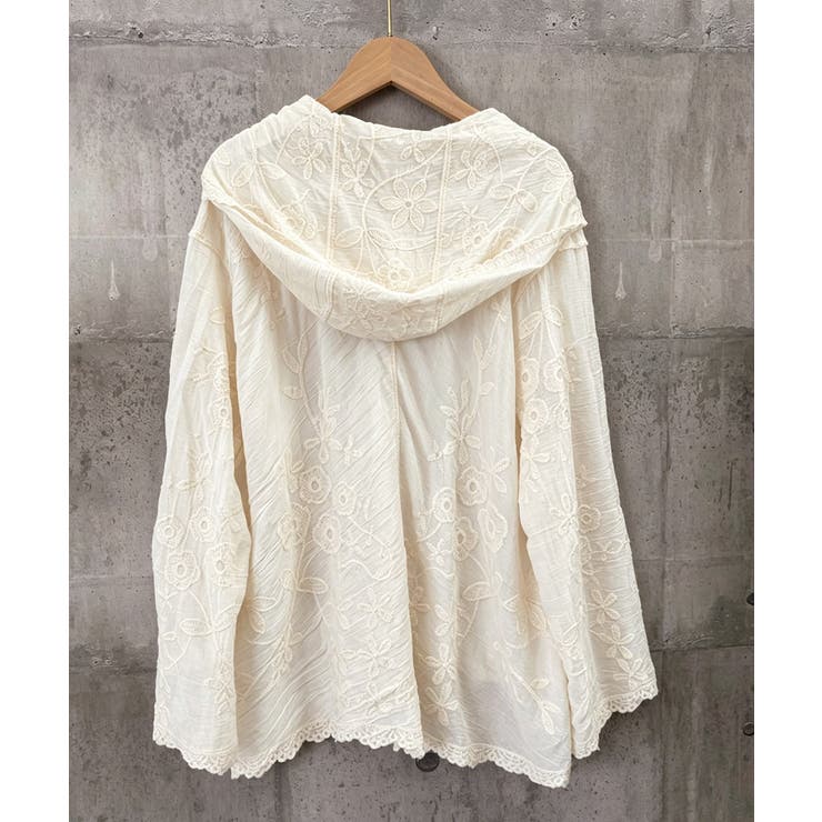 日焼け対策サマーカーディガン 長袖薄手フーディー ナチュラル | SUNSHINE CLOSET | 詳細画像24 