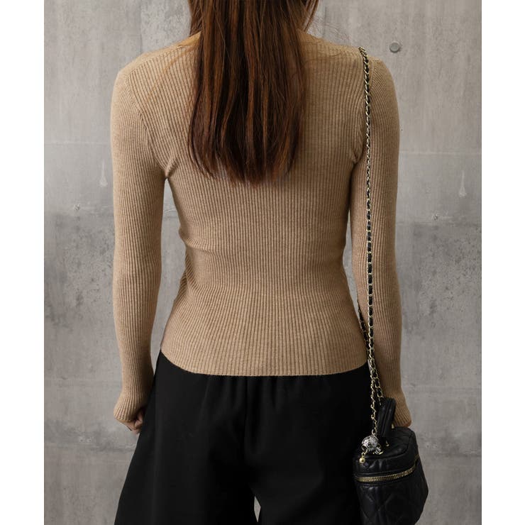 Uネックリブトップススクエアネックニット | SUNSHINE CLOSET | 詳細画像25 