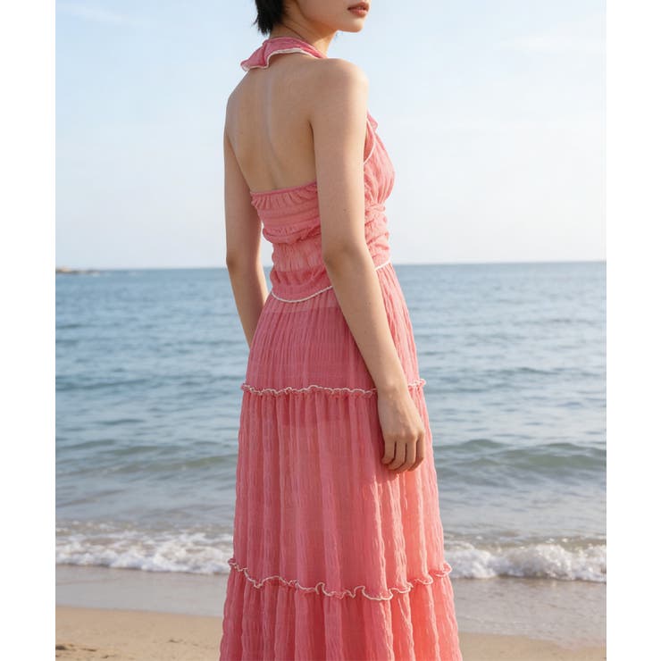 ホルタートップスセクシービキニボトム ティアードスカート おしゃれリゾート水着セ… | SUNSHINE CLOSET | 詳細画像15 