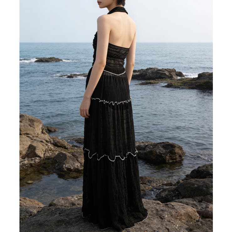 ホルタートップスセクシービキニボトム ティアードスカート おしゃれリゾート水着セ… | SUNSHINE CLOSET | 詳細画像21 