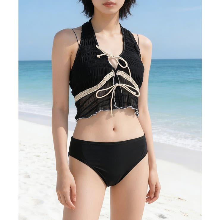 ホルタートップスセクシービキニボトム ティアードスカート おしゃれリゾート水着セ… | SUNSHINE CLOSET | 詳細画像22 