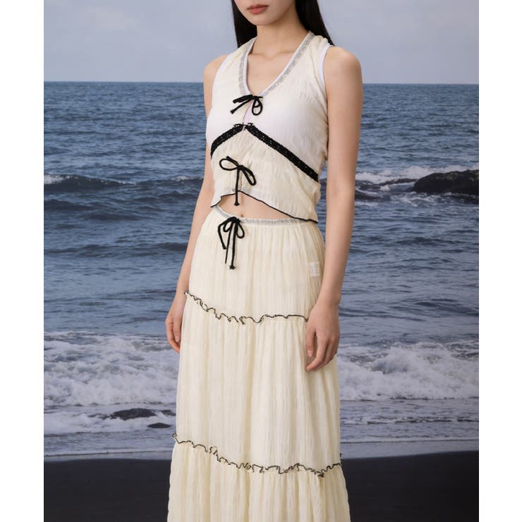 ホルタートップスセクシービキニボトム ティアードスカート おしゃれリゾート水着セ… | SUNSHINE CLOSET | 詳細画像26 