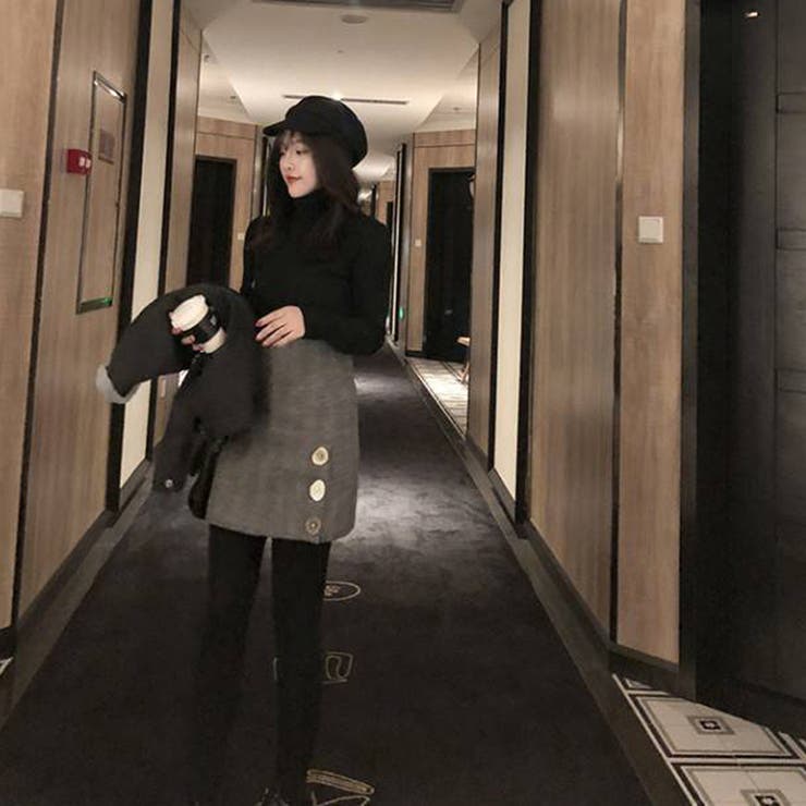 リブ ニットトップス タートルネック | SUNSHINE CLOSET | 詳細画像7 
