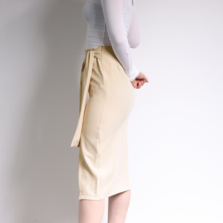 タイトスカート 膝丈 ウエストリボン韓国 | SUNSHINE CLOSET | 詳細画像15 