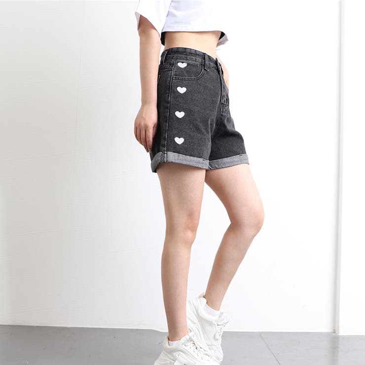 デニム ショートパンツ レディース美脚[品番：AGCW0002177
