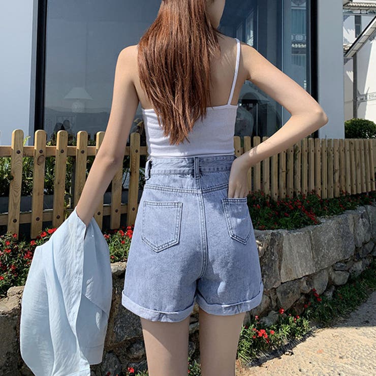 【美品】machatt デニムラップショートパンツ machatt デニムラップショートパンツ