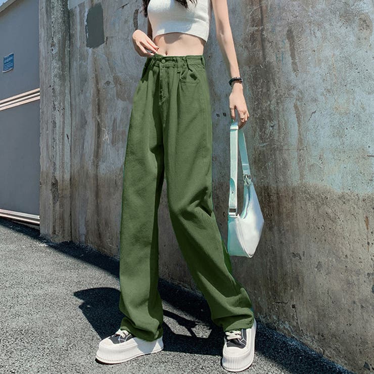 ハイウエスト デニム ワイドパンツ 韓国 | SUNSHINE CLOSET | 詳細画像18 