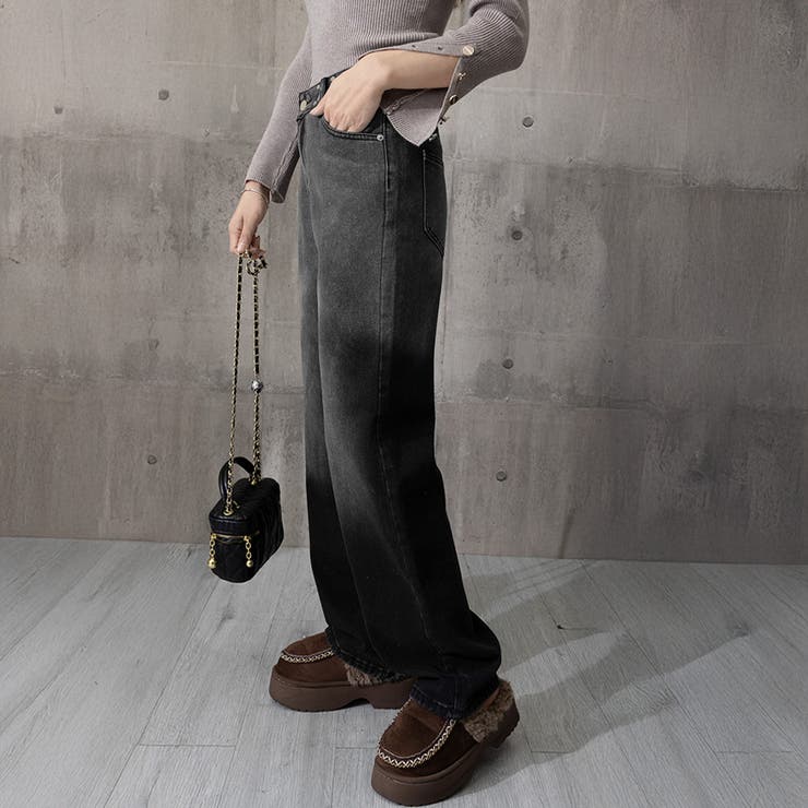 ハイウエスト デニム ワイドパンツ 韓国 | SUNSHINE CLOSET | 詳細画像41 